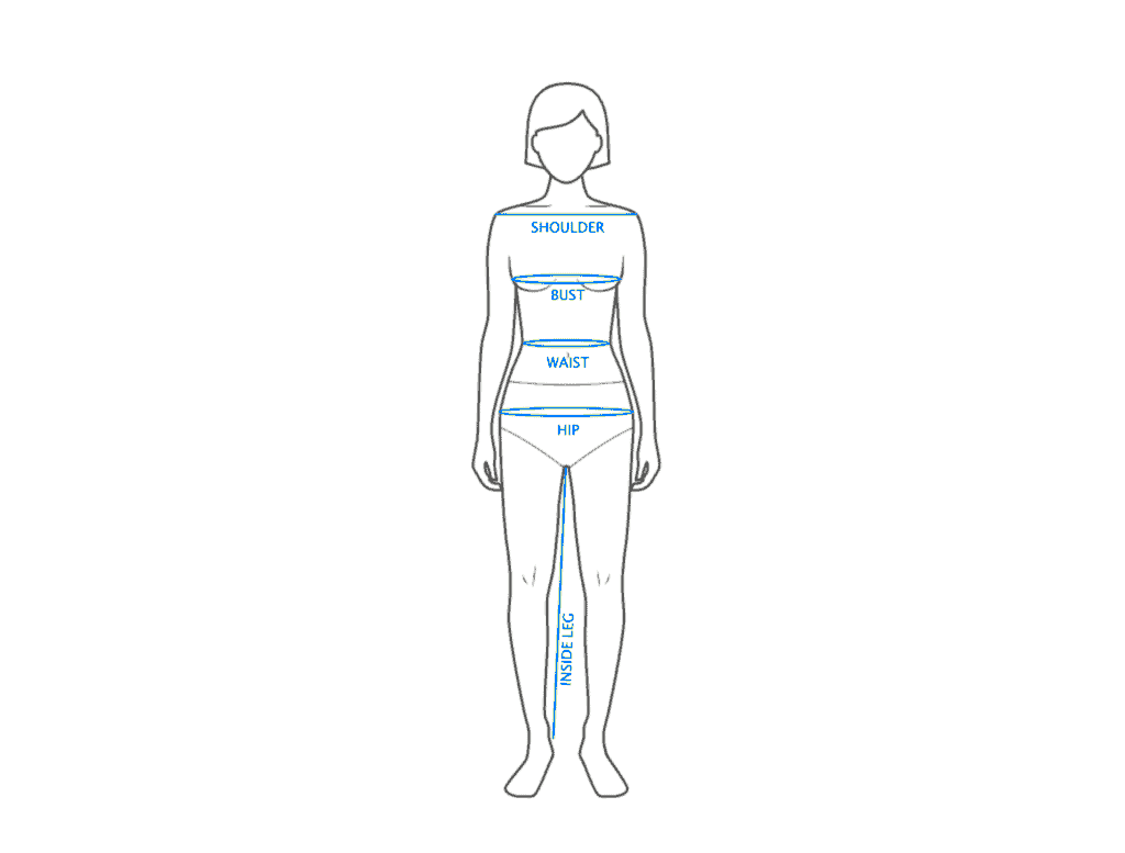 Body measuring diagram